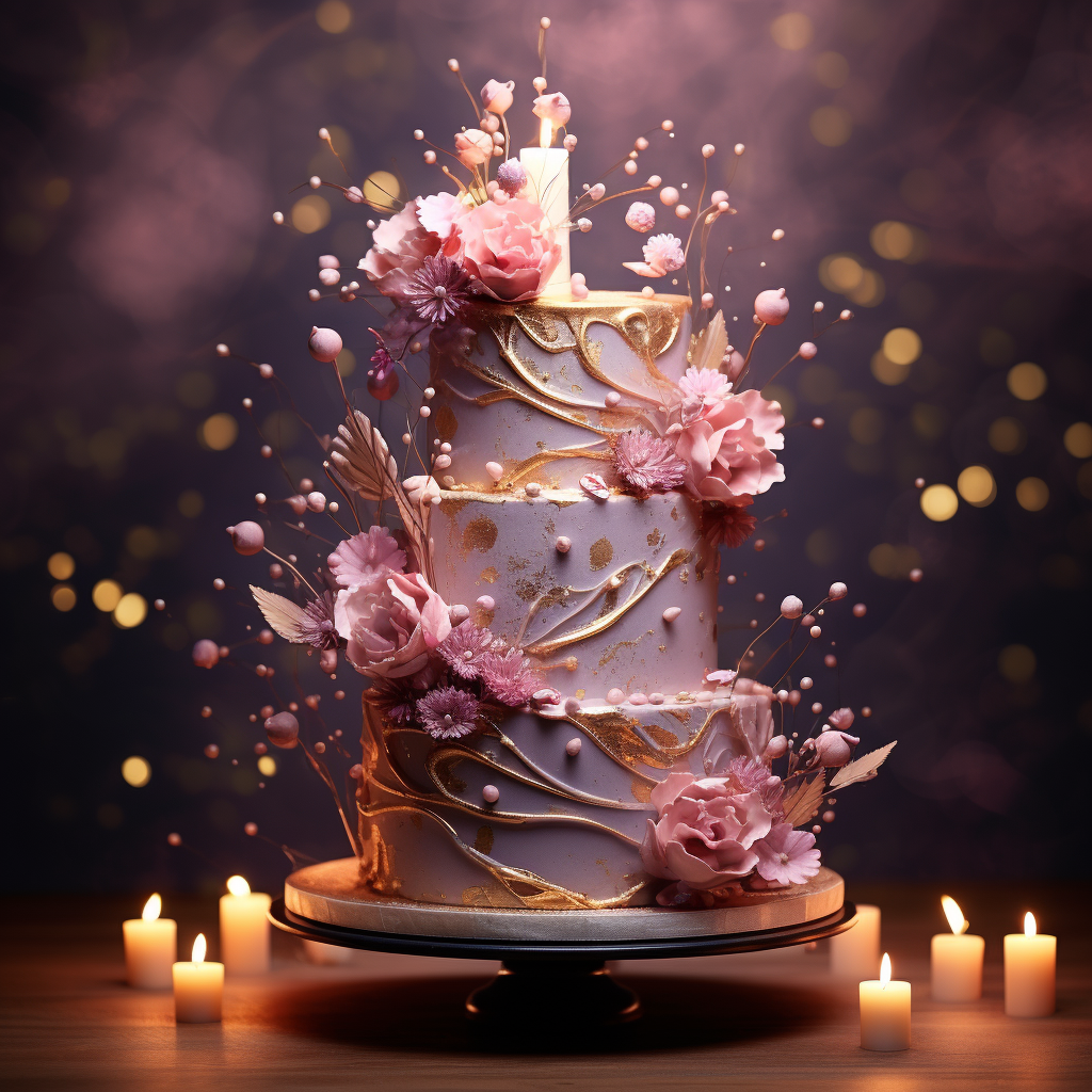 Gold pink flower wedding cake. A luxurious wedding cake design | Luxury  wedding cake, Big wedding cakes, Wedding cakes with flowers